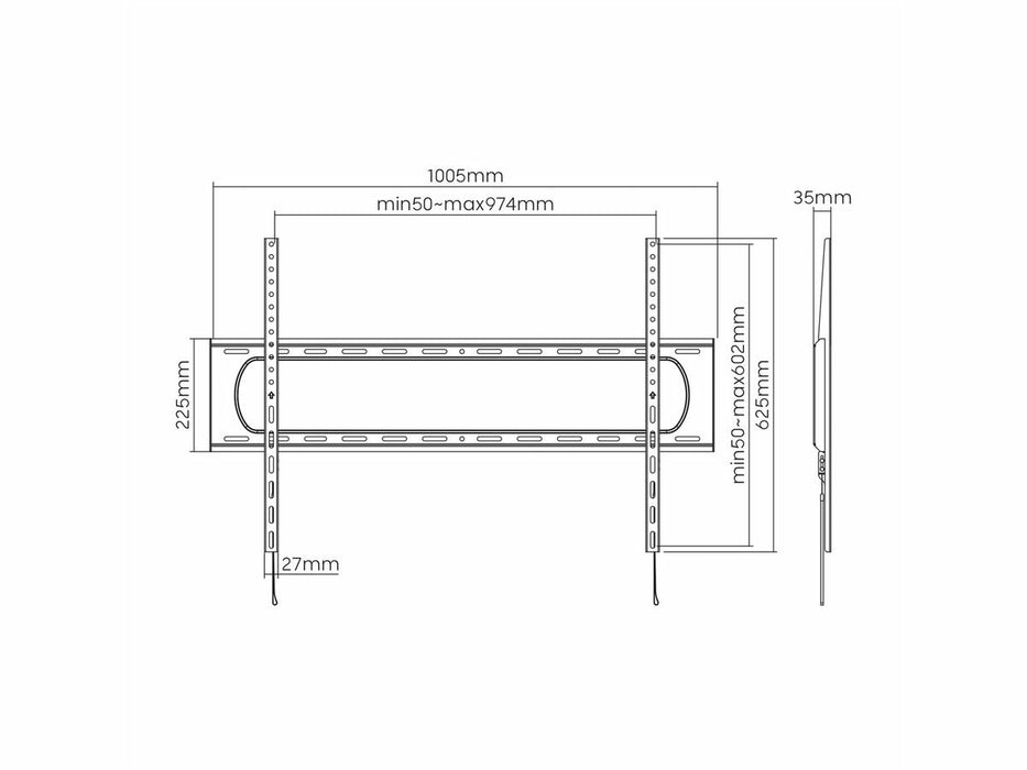 EAN 7630049628380 - VALUE 17.99.1226 soporte para TV 3,05 m (120") Negro imagen 2