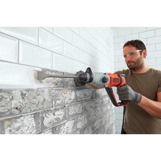 EAN 5035048730485 - Black & Decker BEHS02K-QS taladro 1200 RPM SDS Plus Gris, Naranja imagen 9