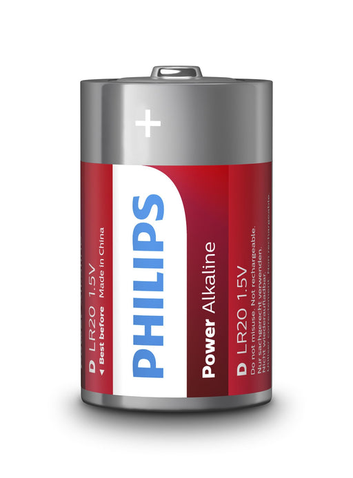EAN 8712581550011 - Philips Power Alkaline LR20P2B/10 pila doméstica Batería de un solo uso D Alcalino imagen 1