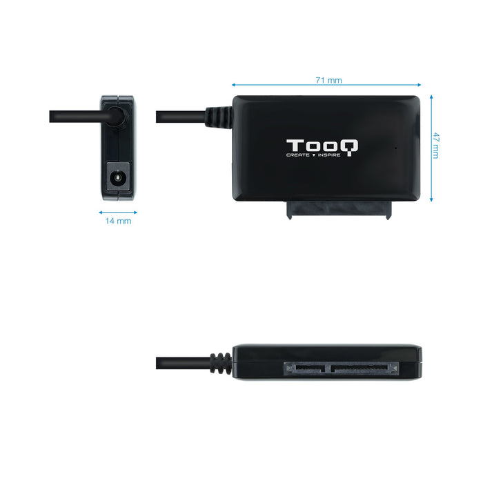 EAN 8433281011380 - TooQ TQHDA-01A base de conexión para disco duro USB 3.2 Gen 1 (3.1 Gen 1) Type-A Negro imagen 3
