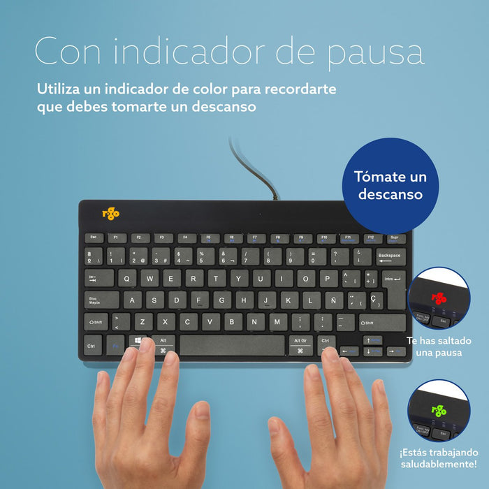 EAN 8719274492290 - R-Go Tools RGOCOESWDBL teclado Universal USB Español imagen 6