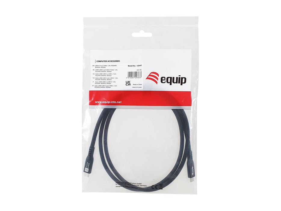EAN 4015867243633 - Equip 128441 cable USB USB4 Gen 4x2 1,2 m USB C Negro imagen 4