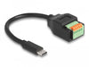 EAN 4043619660667 - DeLOCK 66066 cable USB 0,15 m USB C 5-pin terminal block Negro imagen 1
