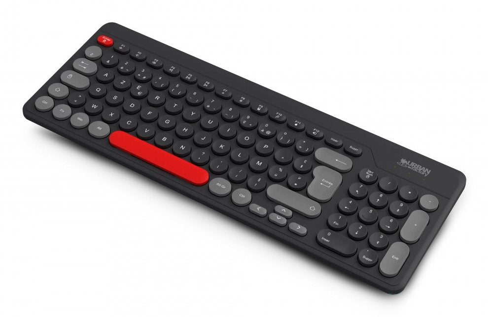 EAN 3760170883113 - Urban Factory OWC24UF teclado Universal RF inalámbrico AZERTY Francés Negro, Gris, Rojo imagen 1
