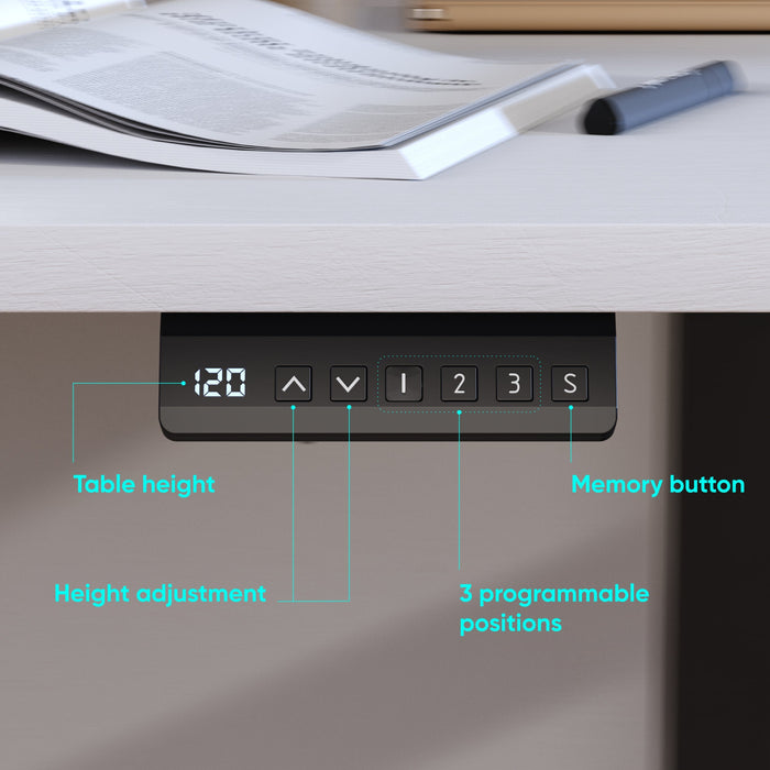 EAN 4262392440468 - ONKRON CDF222E-B estructura regulable para escritorio Eléctrico 2 pata(s) Negro imagen 3