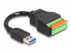 EAN 4043619662401 - DeLOCK 66240 cable USB USB 3.2 Gen 1 (3.1 Gen 1) 0,15 m USB A 10-pin terminal block Negro, Verde imagen 1