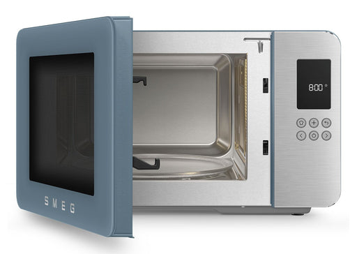 EAN 8017709356507 - Smeg MOC01SBMEU microondas Azul Microondas con grill Encimera 29 L 1450 W imagen 2
