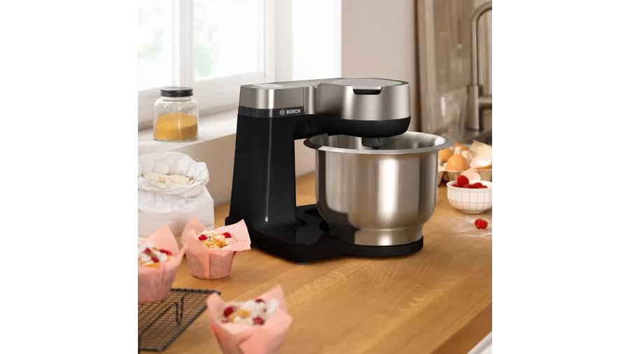 EAN 4242005252350 - Bosch Serie 2 MUMS2VM00 robot de cocina 900 W 3,8 L Negro, Plata imagen 7