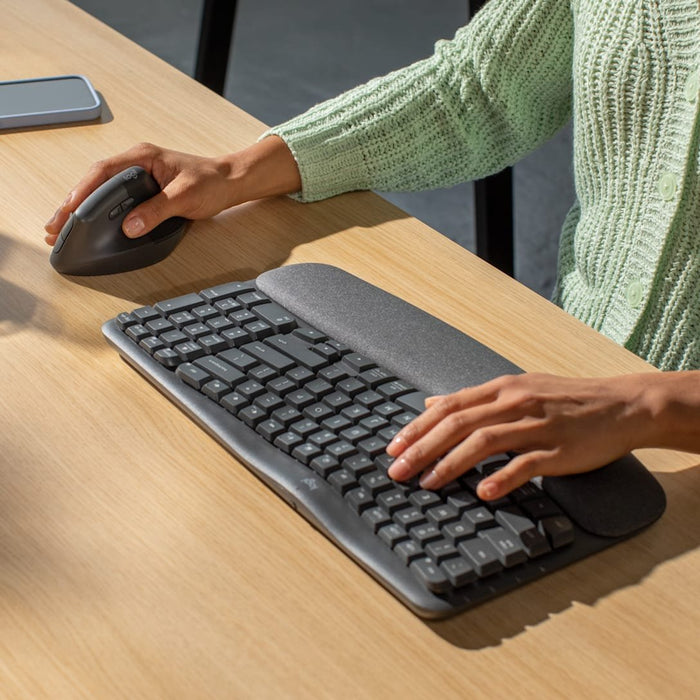 EAN 5099206132764 - Logitech Wave Keys and Lift Combo teclado Ratón incluido Universal Bluetooth QWERTZ Alemán Grafito imagen 2