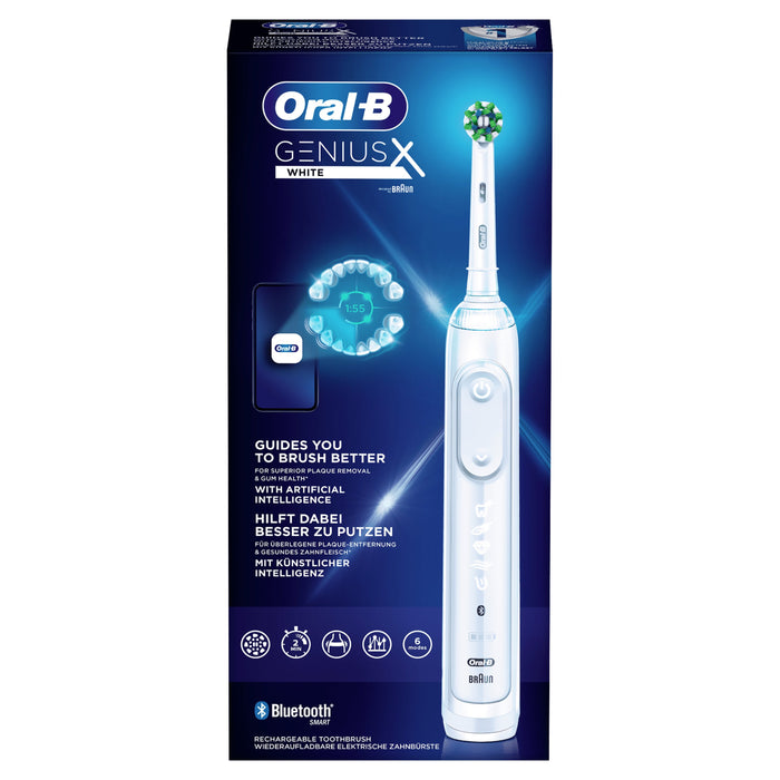 EAN 4210201396901 - Oral-B Genius X 80354126 cepillo eléctrico para dientes Adulto Cepillo de dientes oscilante Blanco imagen 2