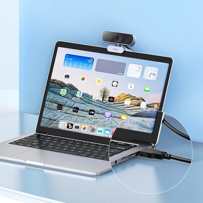 EAN 6941876217281 - Ugreen CM678 cámara web 2 MP 1920 x 1080 Pixeles USB 3.2 Gen 1 (3.1 Gen 1) Gris imagen 2