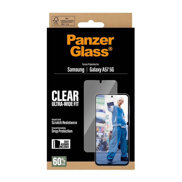 EAN 5715685033971 - PanzerGlass Screen Protector Ultra-Wide Fit - Clear - Samsung Galaxy A57 5G Protector de pantalla imagen 3