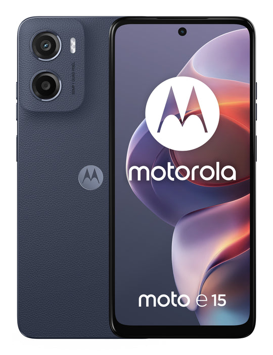 EAN 0840023291791 - Motorola moto e15 16,9 cm (6.67") SIM doble Android 14 Go edition 4G USB Tipo C 2 GB 64 GB 5200 mAh Azul imagen 2