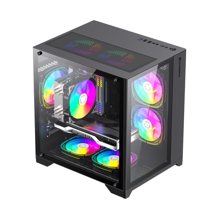 EAN 6931858775359 - GameMax Infinity Mini BK Micro Torre Negro imagen 3
