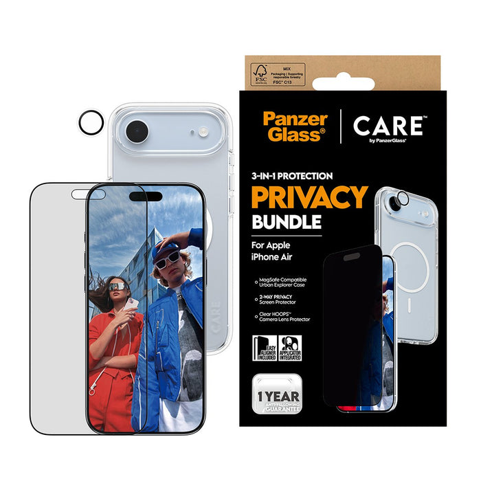 EAN 5715685027420 - PanzerGlass ® | CARE by ® 3-in-1 Flagship Privacy Bundle iPhone Air Protector de pantalla Apple 1 pieza(s imagen 2