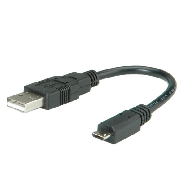 EAN 7611990120123 - ROLINE 11.02.8310 cable USB USB 2.0 0,15 m Micro-USB B USB A Negro imagen 4