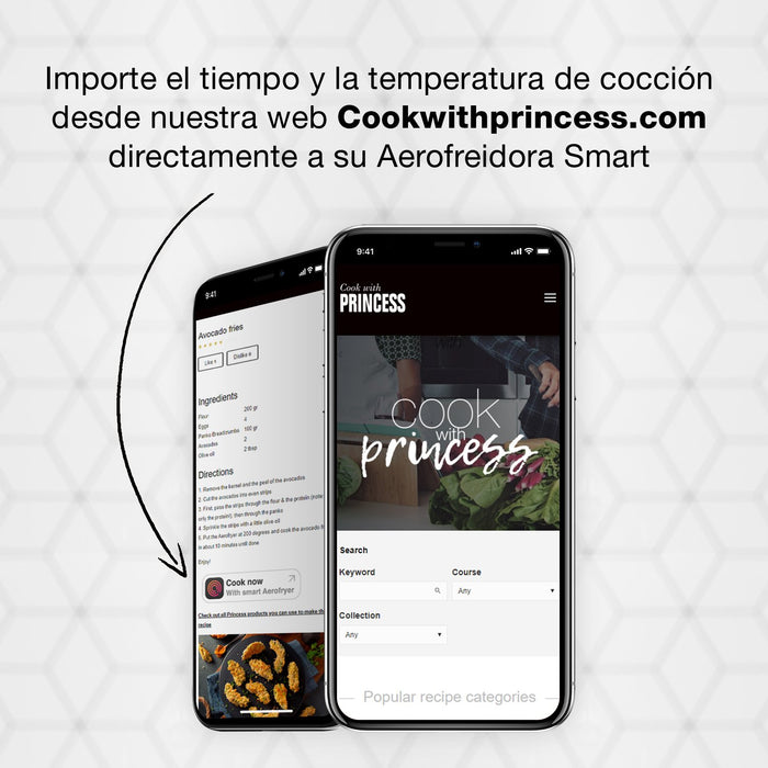 EAN 8713016091123 - Princess 182037 Sencillo 4,5 L Independiente 1500 W Freidora de aire caliente Plata imagen 33