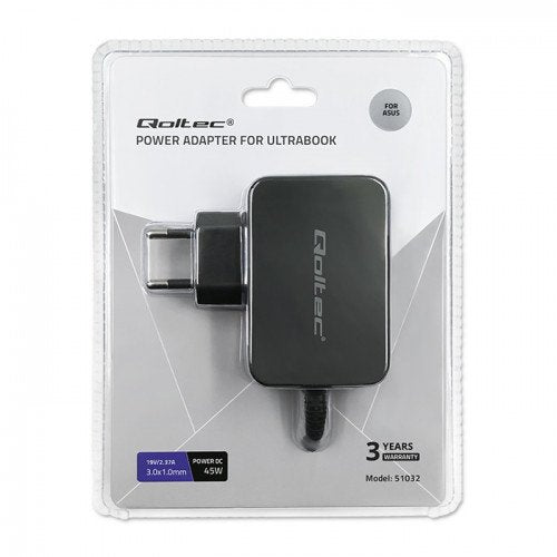 EAN 5901878510323 - Qoltec 51032 adaptador e inversor de corriente Interior 45 W Negro imagen 7