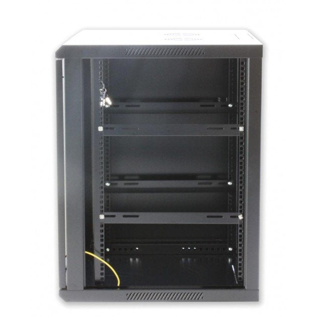 EAN 766623918404 - Techly I-CASE EW-2012BKL armario rack 12U Bastidor de pared Negro imagen 7