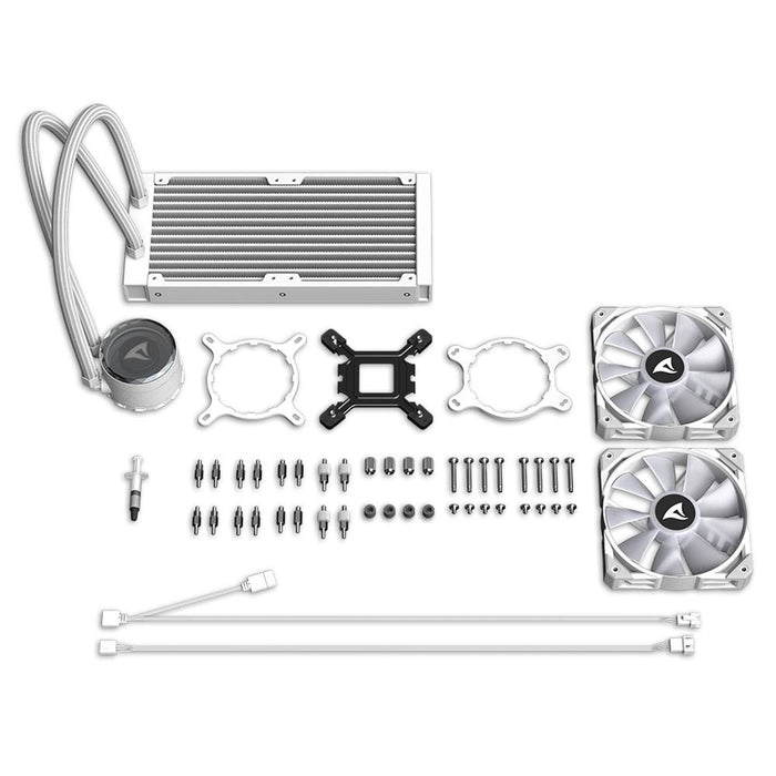 EAN 4044951038602 - Sharkoon S80 RGB Carcasa del ordenador, Procesador Sistema de refrigeración líquida todo en uno 12 cm Bla imagen 15