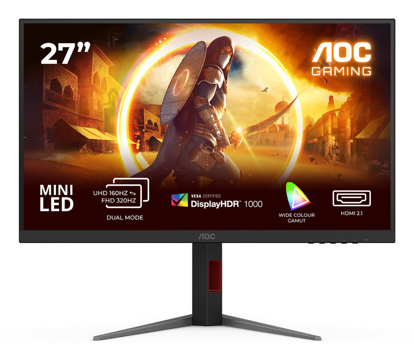 EAN 4038986183123 - AOC G4 U27G4XM pantalla para PC 68,6 cm (27") 3840 x 2160 Pixeles 4K Ultra HD LED Negro, Rojo imagen 1