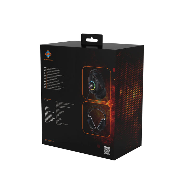 EAN 7333048064820 - Deltaco Gaming GAM-168 auricular y casco Auriculares Alámbrico Diadema Juego USB tipo A Negro imagen 12