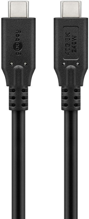 EAN 4040849741821 - Goobay 74182 cable USB USB4 Gen 2x2 0,5 m USB C Negro imagen 1