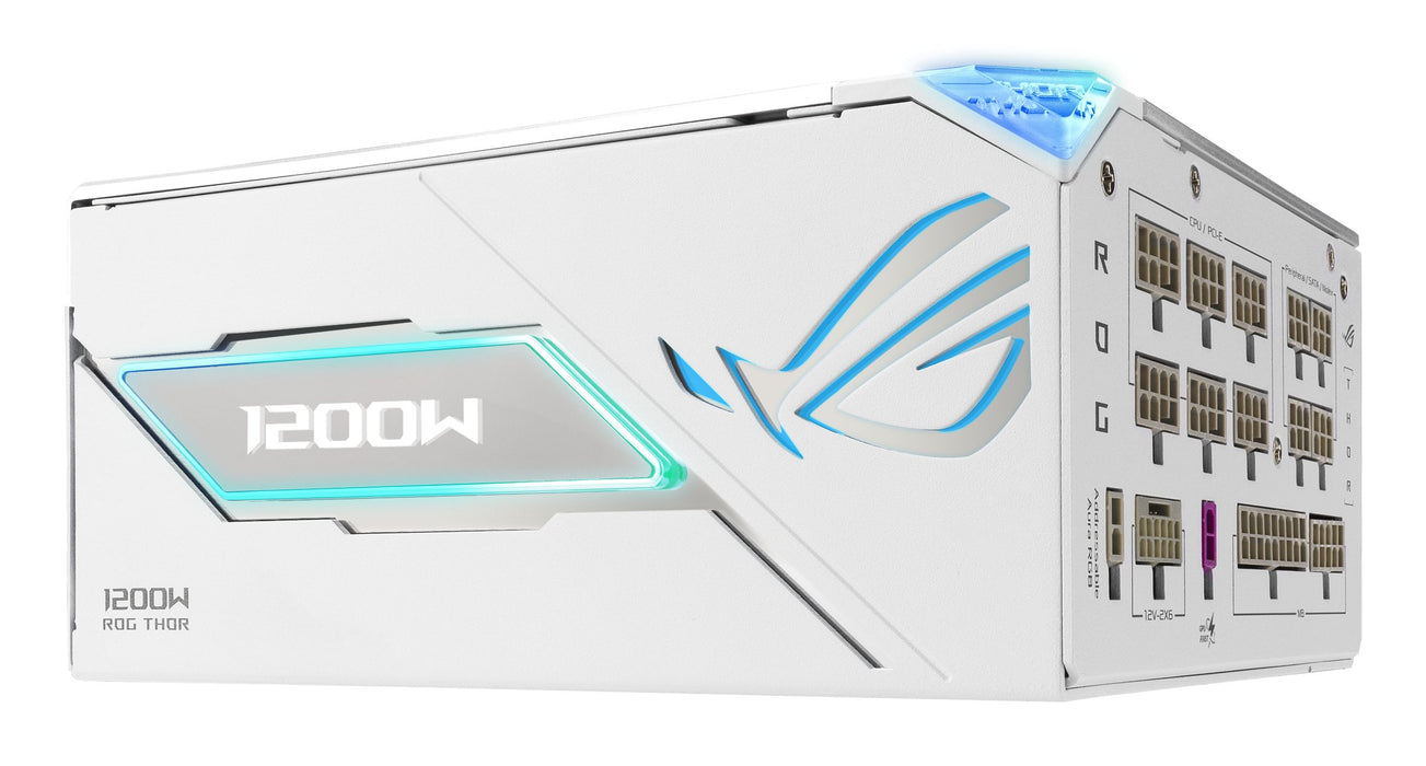 EAN 4711636458016 - ASUS ROG -THOR-1200P3-WHITE-GAMING-E unidad de fuente de alimentación 1200 W 24-pin ATX ATX Blanco imagen 6