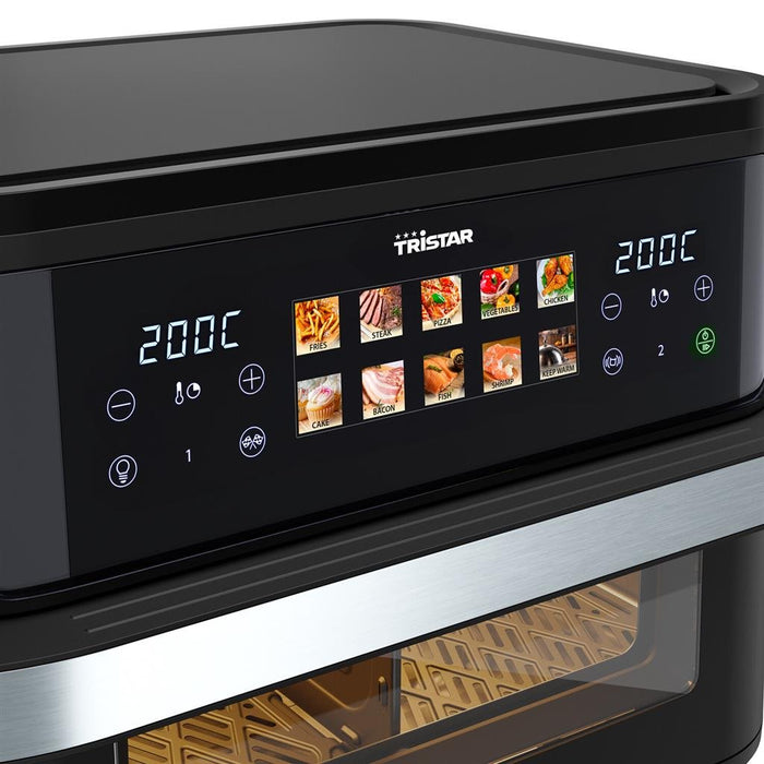 EAN 8711387998447 - Tristar Doble 10 L Independiente 2800 W Freidora de aire caliente Negro, Acero inoxidable imagen 5