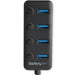 EAN 0065030874243 - StarTech.com HB30A4AIB hub de interfaz USB 3.2 Gen 1 (3.1 Gen 1) Type-A 5000 Mbit/s Negro imagen 3