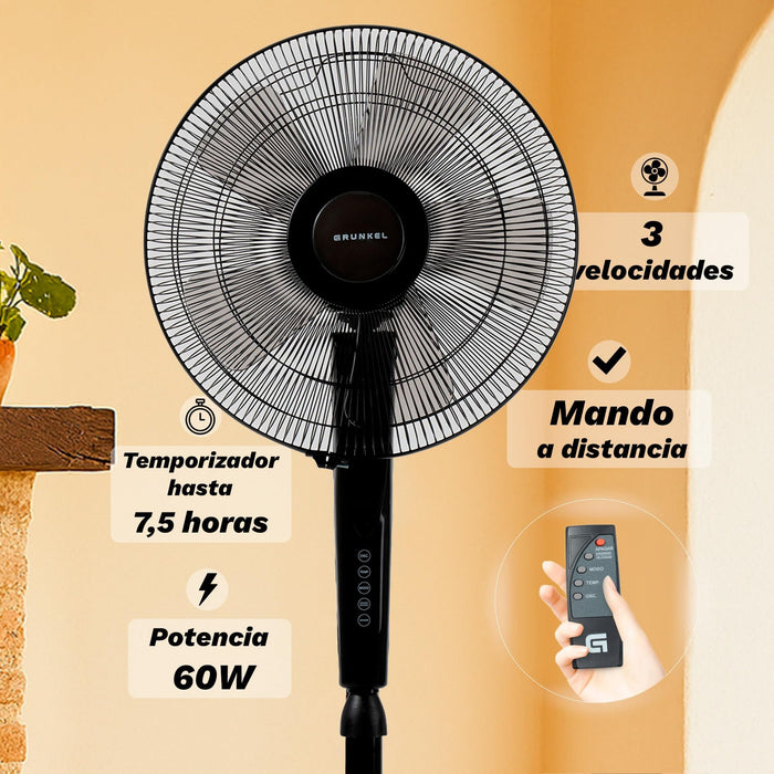 EAN 8426156012810 - Grunkel FAN-B16ECOTIMER Negro imagen 8