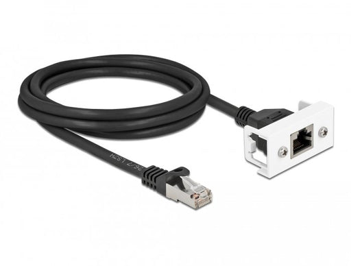 EAN 4043619871124 - DeLOCK 87112 cable de red Negro, Blanco Cat6a S/FTP (S-STP) imagen 1