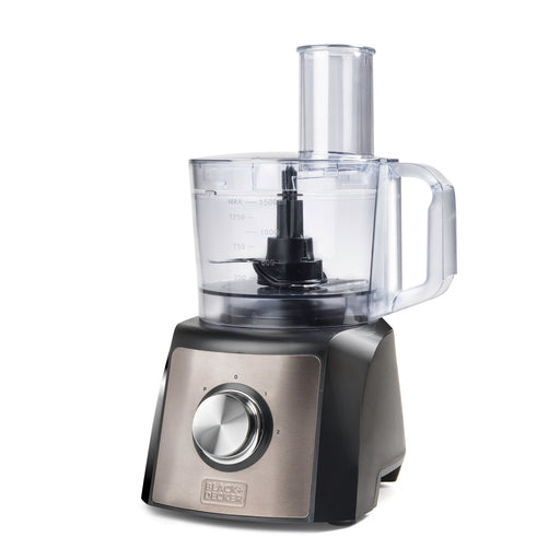 EAN 8432406250055 - Black & Decker BXFPA1200E robot de cocina 1200 W 1,5 L Negro, Acero inoxidable imagen 1