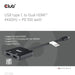 EAN 8719214472979 - CLUB3D CSV-1558 divisor de video USB Tipo C 2x HDMI imagen 2