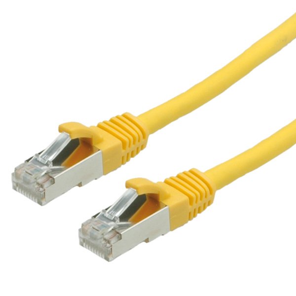 EAN 7611990114078 - VALUE S/FTP Patch Cord Cat.6, halogen-free, yellow, 5m cable de red Amarillo imagen 1