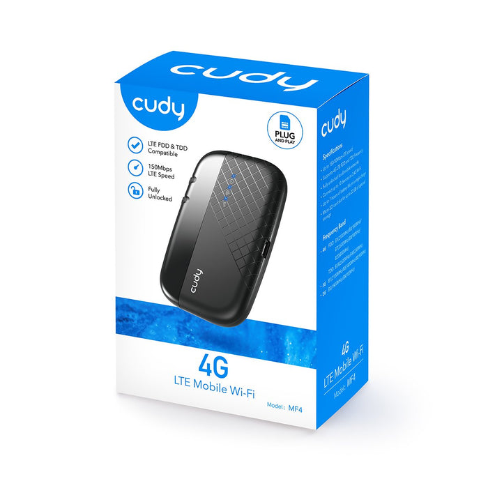 EAN 6971690790561 - Cudy MF4 router inalámbrico Banda única (2,4 GHz) 4G Negro imagen 6
