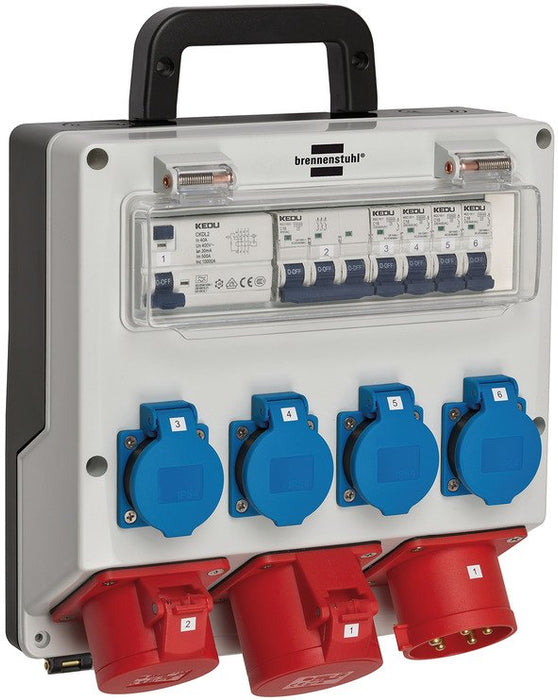 EAN 4007123650361 - Brennenstuhl 1154890020 unidad de distribución de energía (PDU) 7 salidas AC Negro, Azul, Gris, Rojo imagen 1
