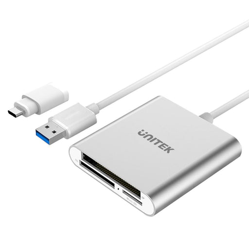 EAN 4894160002426 - UNITEK Y-9313 lector de tarjeta USB 3.2 Gen 1 (3.1 Gen 1) Plata imagen 1