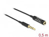 EAN 4043619660742 - DeLOCK 66074 cable de audio 3,5mm Negro, Plata imagen 2