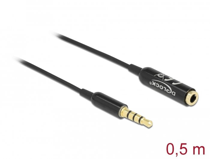 EAN 4043619660742 - DeLOCK 66074 cable de audio 3,5mm Negro, Plata imagen 2
