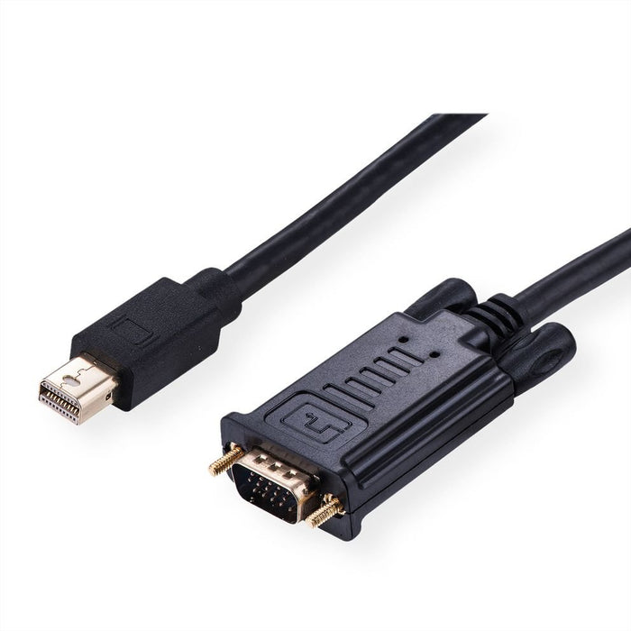 EAN 7630049616356 - VALUE 11.99.5807 adaptador de cable de vídeo 2 m Mini DisplayPort VGA (D-Sub) Negro imagen 2
