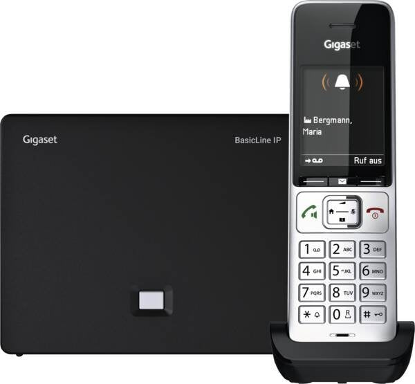 EAN 4255781907864 - Gigaset BasicLine IP + COMFORT 500HX Teléfono DECT Identificador de llamadas Negro, Plata imagen 1