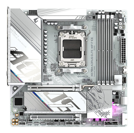 EAN 4719331874704 - GIGABYTE X870M AORUS ELITE WIFI7 ICE AMD X870 Zócalo AM5 micro ATX imagen 2