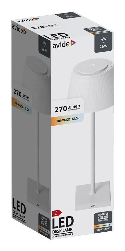 EAN 5999097956169 - Avide ABLDL-USB-W-4W lámpara de mesa LED G Blanco imagen 2