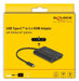 EAN 4043619643097 - DeLOCK 64309 adaptador de cable de vídeo 0,2 m USB Tipo C HDMI + USB Type-C Negro imagen 2