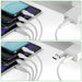 EAN 5012786030107 - 4smarts 541024 cable USB 1,2 m USB A/USB C USB C/Micro USB-A/Lightning Blanco imagen 4
