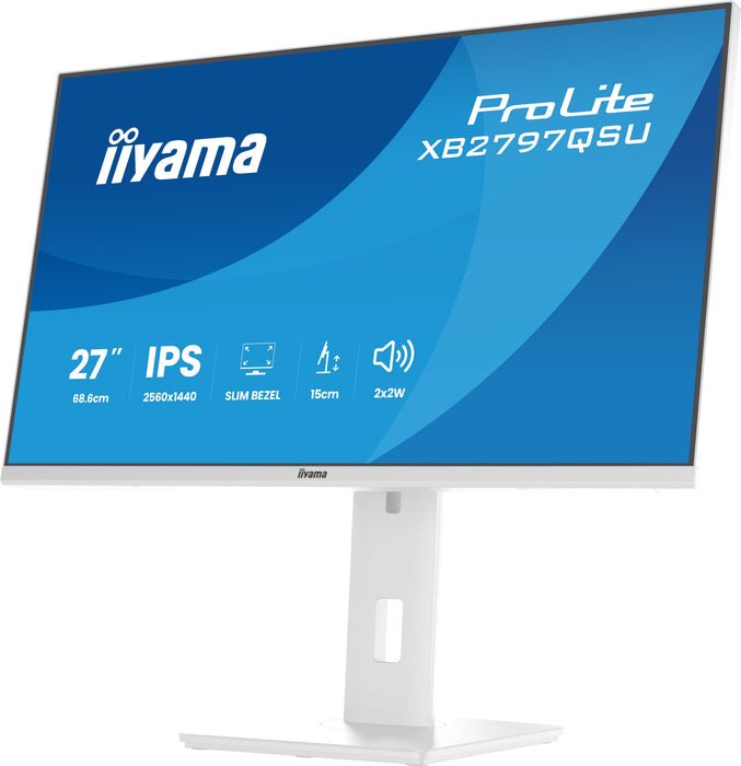 EAN 4948570125883 - iiyama ProLite XB2797QSU-W1 pantalla para PC 68,6 cm (27") 2560 x 1440 Pixeles Quad HD LED Blanco imagen 11