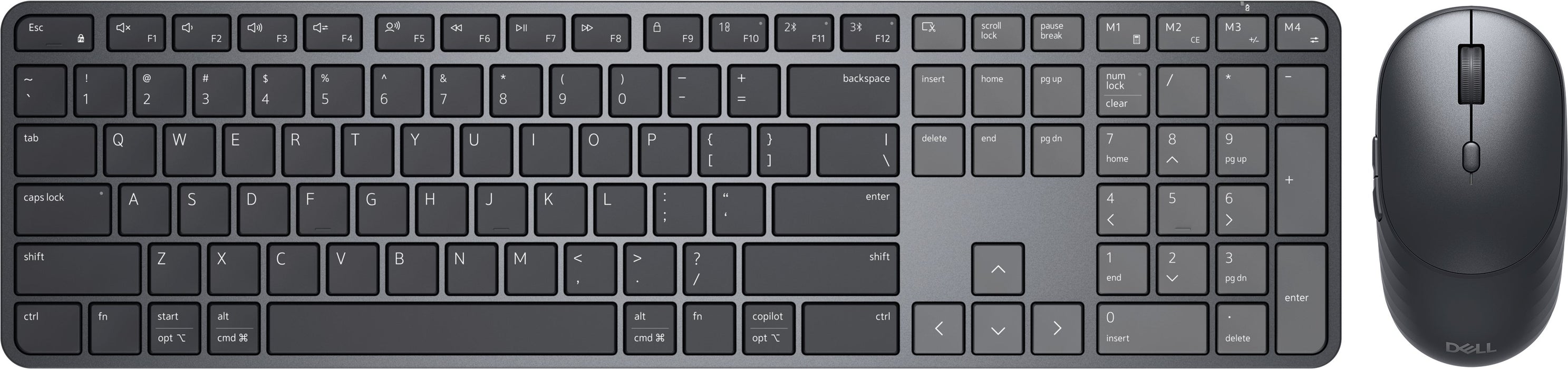 EAN 5397321024910 - DELL Pro 7 Slim KM726 teclado Ratón incluido Hogar / Oficina RF Wireless + Bluetooth QWERTZ Alemán Negro imagen 3