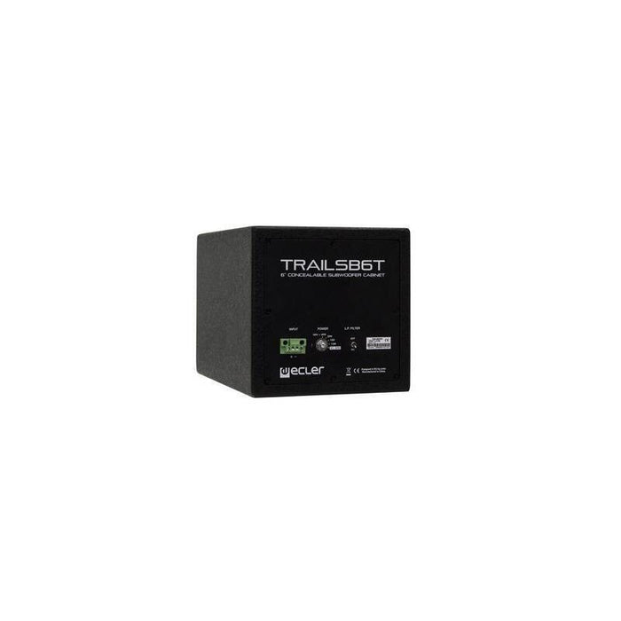 6" Concealable Subwoofer  Cabinet Bk Compact