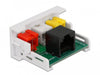 EAN 4043619813421 - DeLOCK 81342 conector 3 x RCA Negro, Blanco imagen 2
